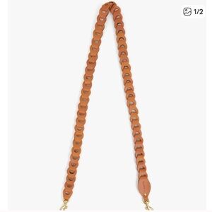 Clare V Tan Leather Crossbody Strap